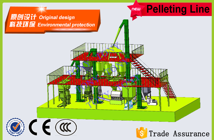 5T/hour Stereoscopic Feed Pellet