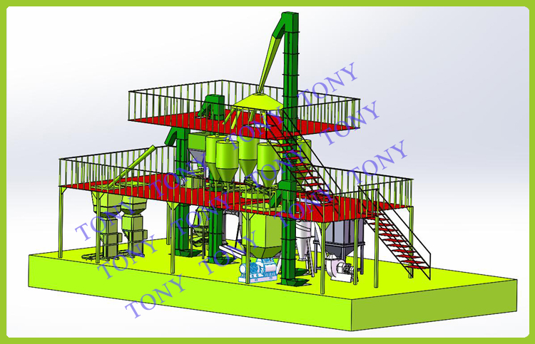 5T/hour Stereoscopic Feed Pellet