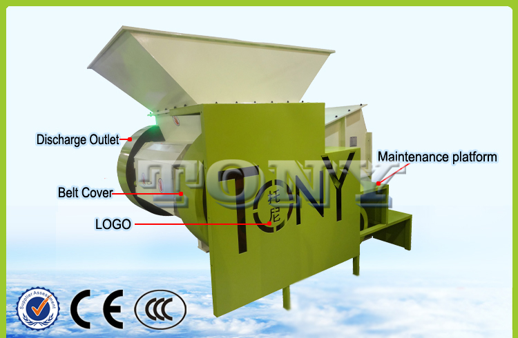 Single Shaft Tearing Machine