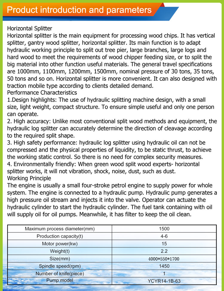 Horizontal Log Cutter