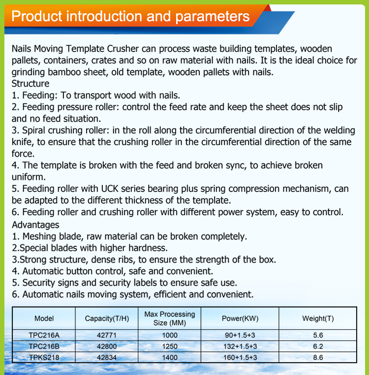 Nails Moving Template Crusher